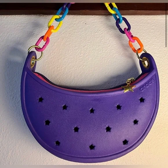 Crocs Purple Mini Shoulder Bag - Picture 5 of 7